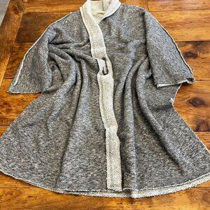 the fisher project Oversized Alpaca/Wool Blend open front Cape